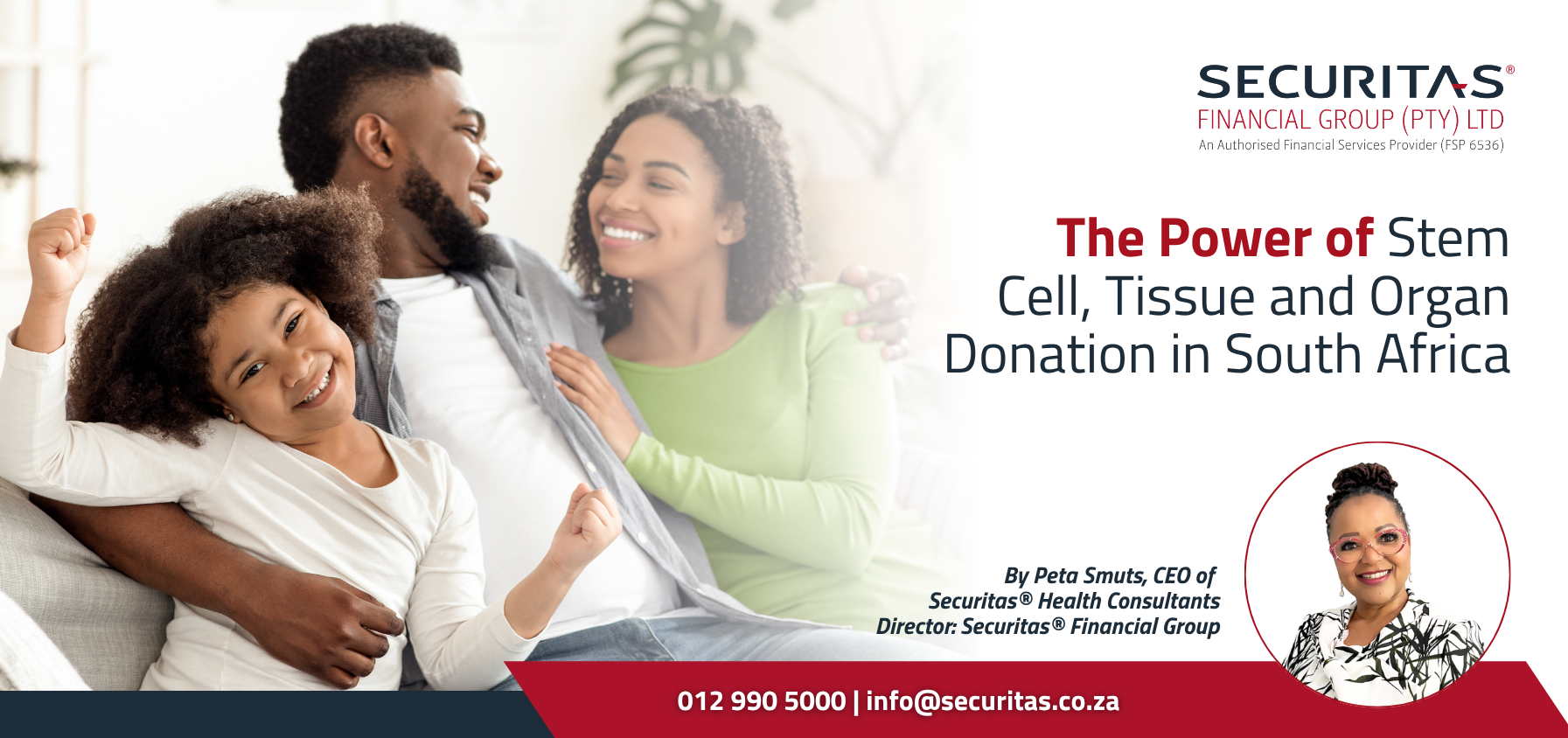 Organ, tissue and stem cell donation awareness in South Africa, highlighting the life-saving impact of becoming a donor.
